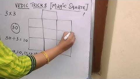 Trick to solve 3*3 magic square (Useful for kids)