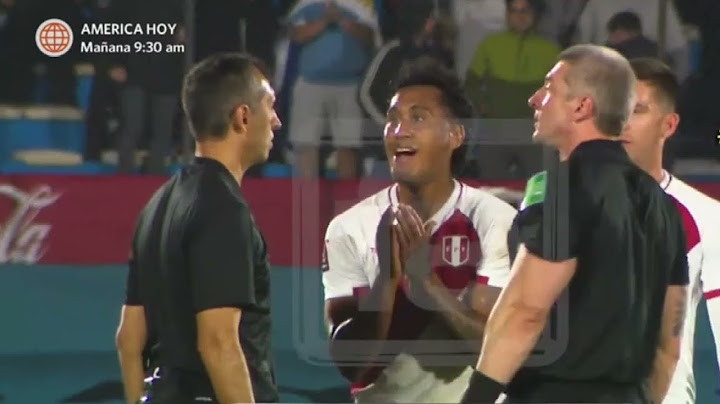 Ras de cancha Uruguay vs Perú