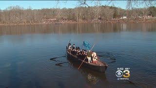 Reenactment Of The Crossing Of The Delaware River