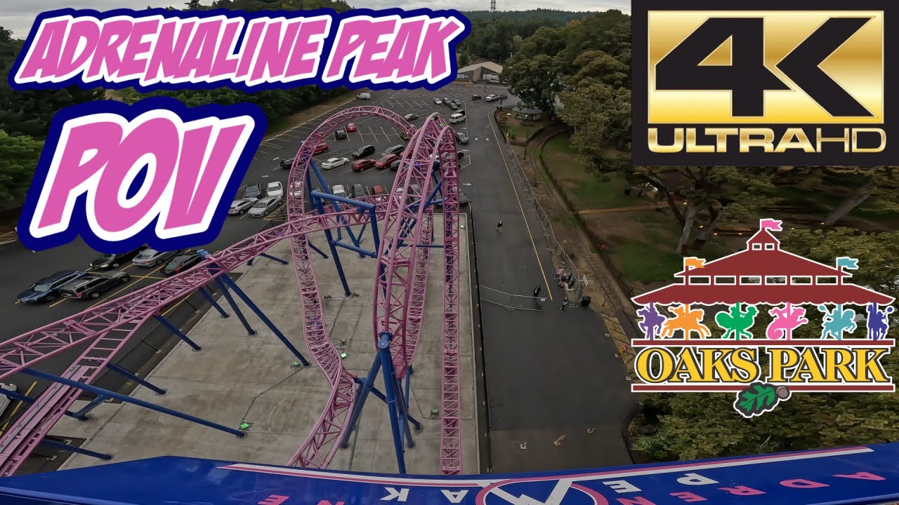 Adrenaline Peak FRONT ROW POV | Oaks Park Gerstlauer Infinity | (4K 60 FPS No Copyright)