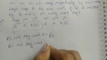 11 Applied mathematics || Time and work