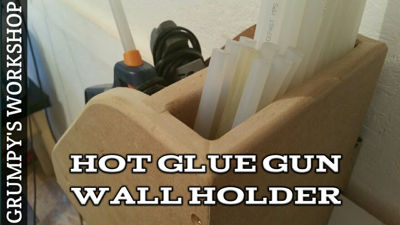 The most over engineered hot glue gun tool holder.