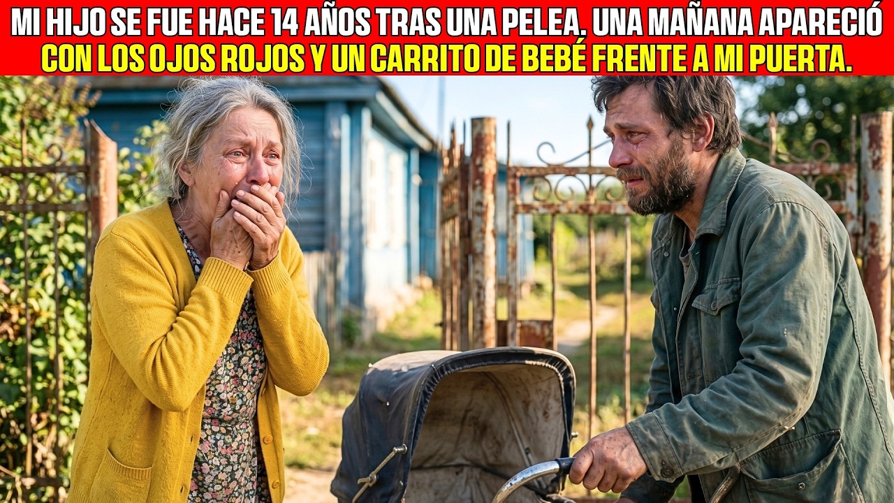 El sonido del portón oxidado me despertó antes de que el sol saliera. Llevaba catorce años esperando ese chirrido, catorce años sin saber si mi hijo estaba vivo. Cuando abrí la puerta, no me...