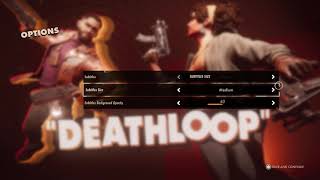 Deathloop - Initial Game Start Up: Gamma, Subtitles (Size and Background) Auto Saves Message PS5