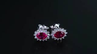 Ruby Stud Earrings