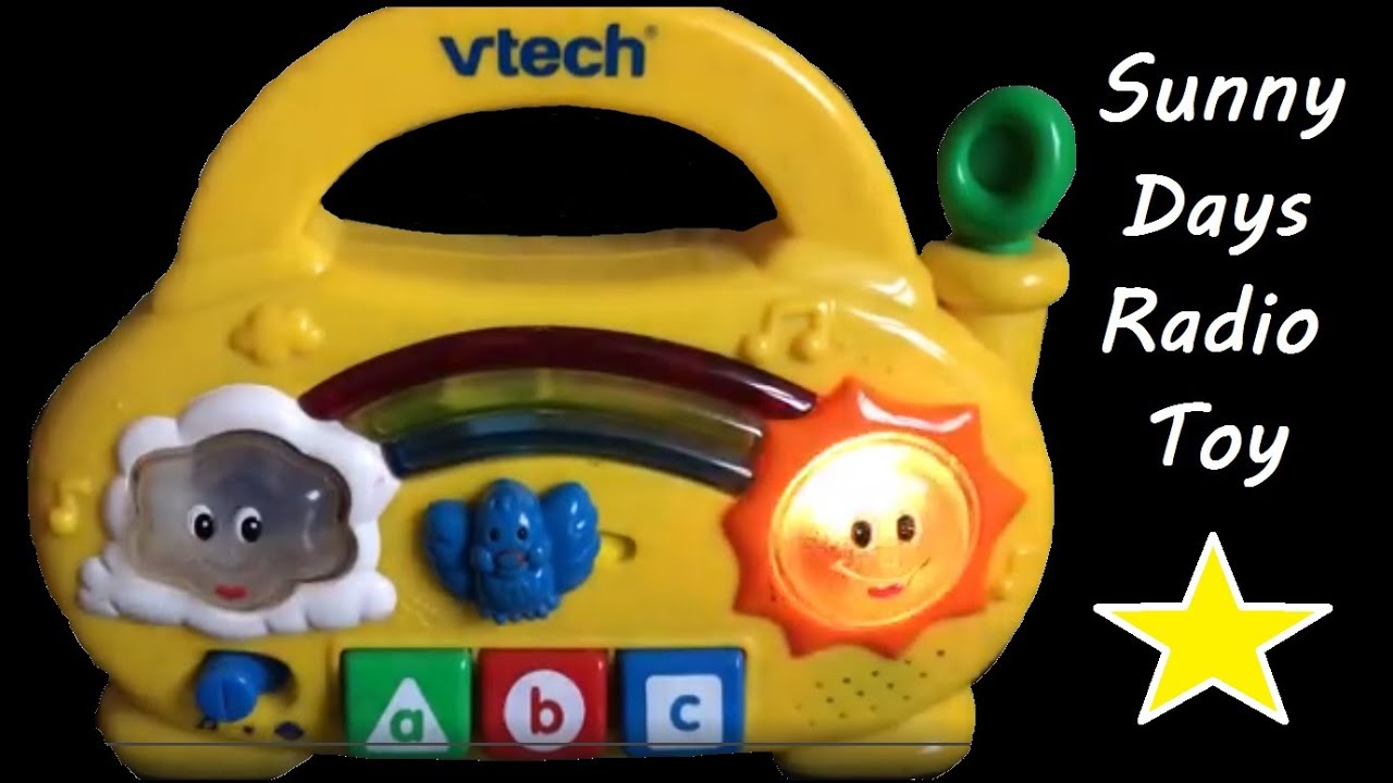 Vintage V-tech Rare Sunny Days Radio Children's Activity Toy 