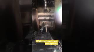 Robotic component placement checkup before machining using MD40 probe
