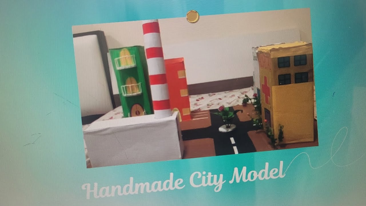 Handmade city model for science
