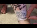 Tattooing myself | how I do hand poked tattoos