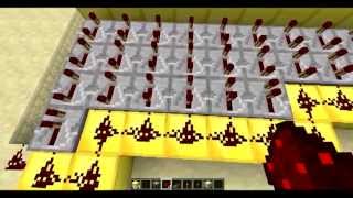 Minecraft Redstone tutorials: Piston Hallway Add On