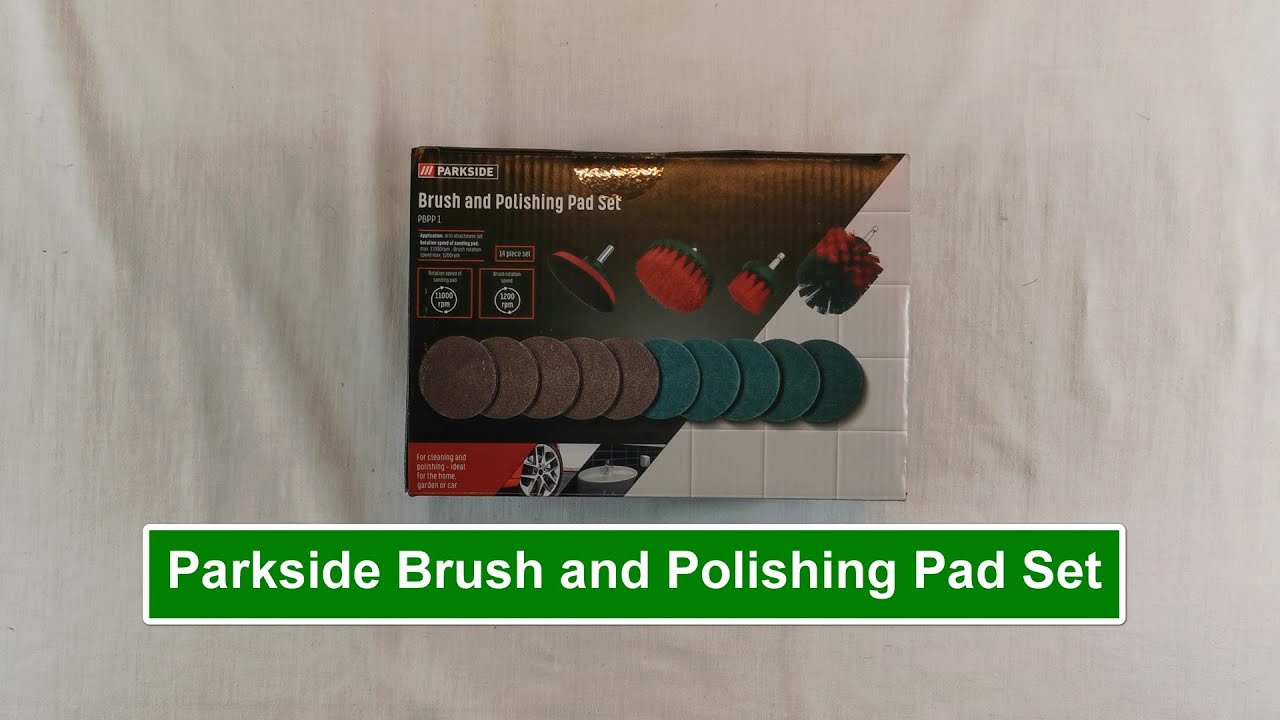 Parkside Brush and Polishing Pad Set YouTube