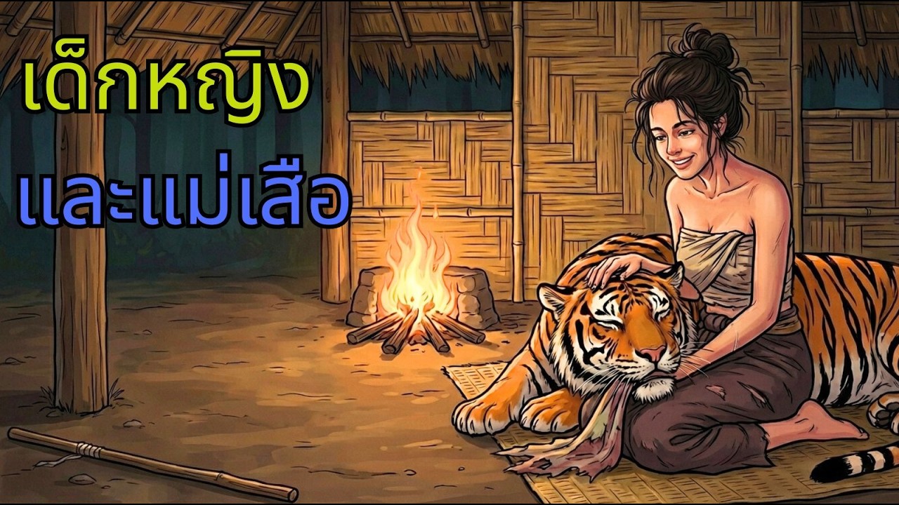เสือแม่สิ้นหวัง หลังลูกถูกจับตัว วิ่งมาหาคู่ผัวเมียยากจนเพื่อขอชีวิตลูกคืน| นิทาน, นิทานพื้นบ้านI