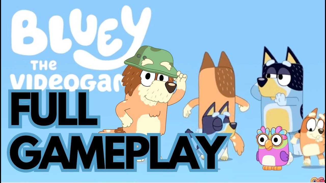 Full Gameplay of Bluey The Videogame - Switch / PC / PS5 / Xbox - YouTube