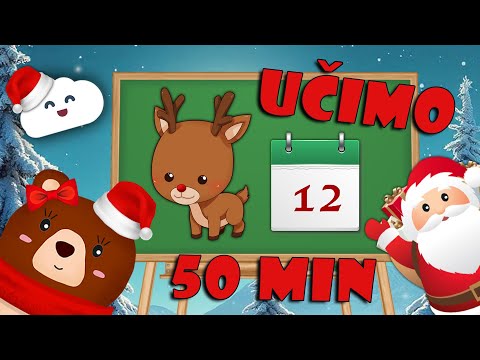 🎄 Učimo Mix: Božićne pjesmice | Božić | Blagdani | Uči uz obitelj Medo 🐻