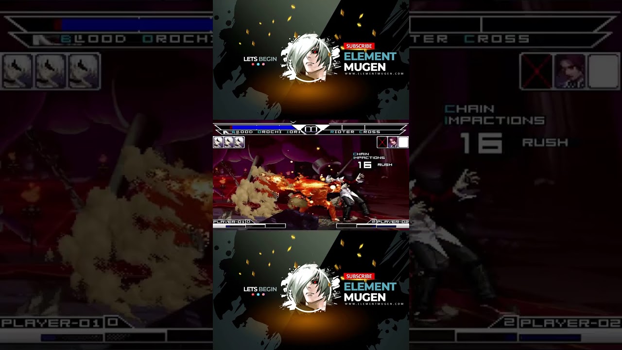 [KOF Mugen] Rioter Cross Kusanagi Combo + Ultimate Move 