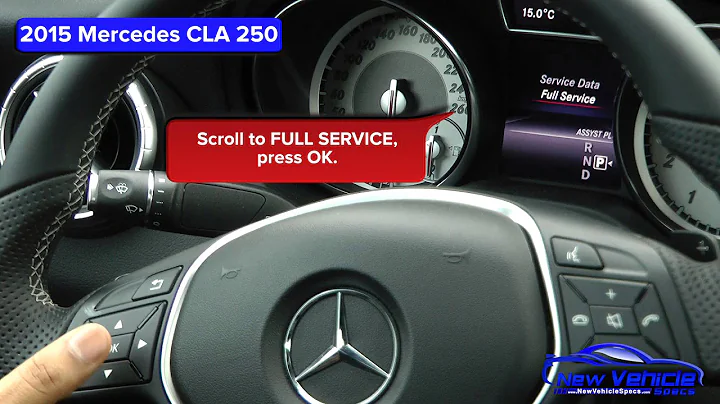 2015 Mercedes CLA 250 Oil Light Reset / Service Light Reset