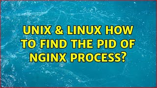 Unix & Linux: How to find the PID of nginx process (9 Solutions!!)
