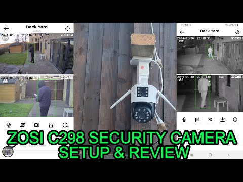 ZOSI C298 Dual Lens PTZ Outdoor Security Camera Unboxing, Setup & Review