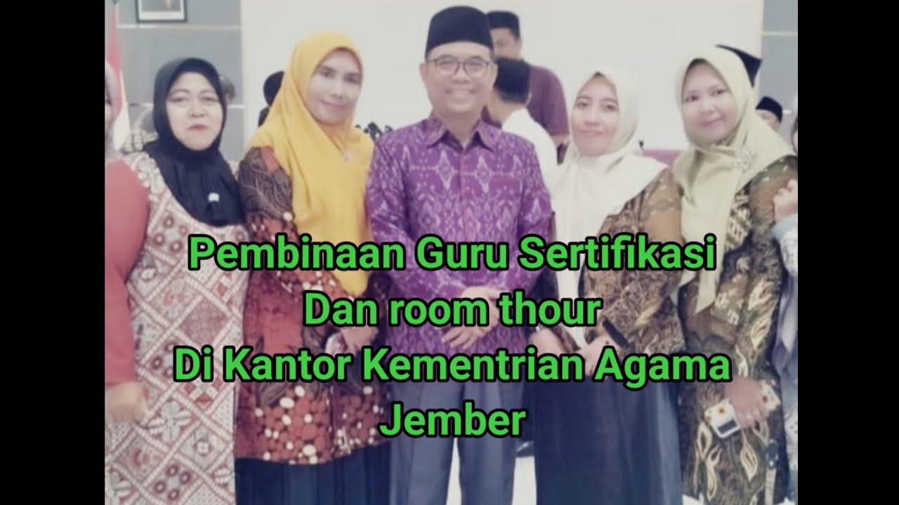 Pembinaan Guru Sertifikasi Di Aula Kementrian Agama Kabupaten Jember