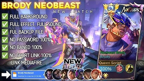 VEGNETTE Script Skin Brody Neobeast No Password | Full Effect & Voice | New Update