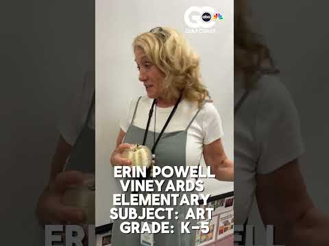 GOLDEN APPLE AWARDS! 🍎 Vineyards Elementary School teacher Erin Powell