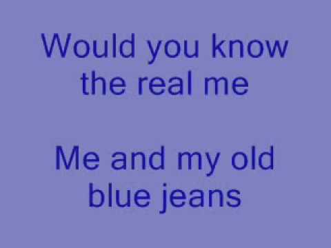 Hannah Montana Old Blue Jeans FULL + Lyrics video - YouTube