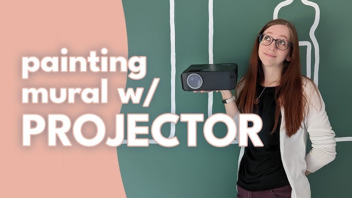 How to Paint a Mural Using a Projector! #muralart #howtomural #fyp