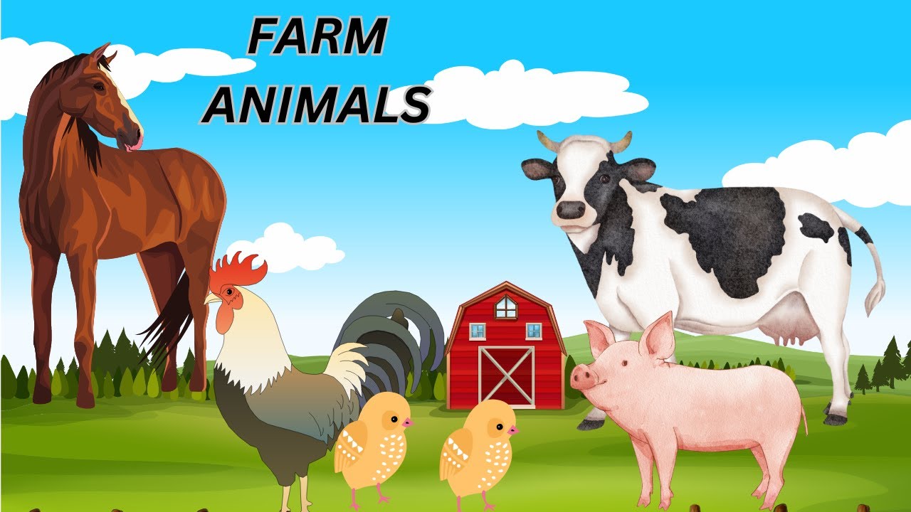 "Fun Farm Animals Adventure Learn and Play!" Farm Animals Name