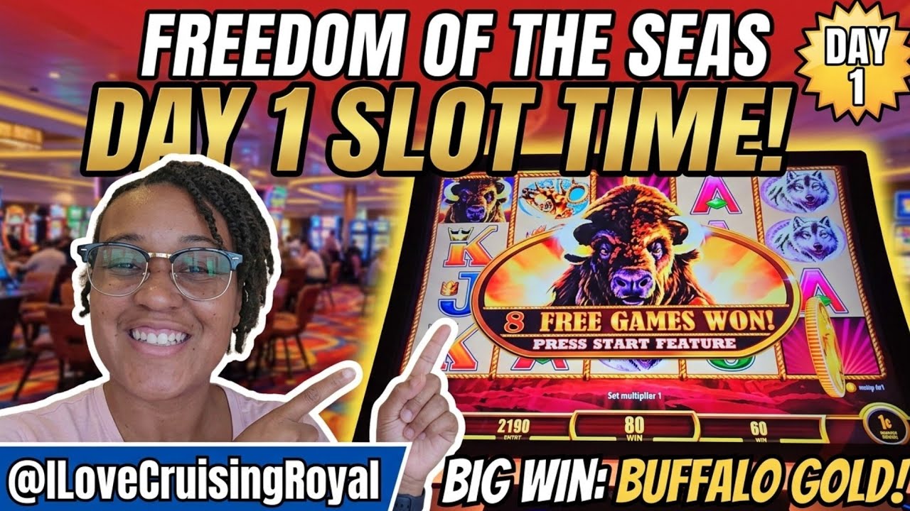 Freedom of the Seas Day 1 Slot Time: Let's Get Some Coin Shows! 🤗