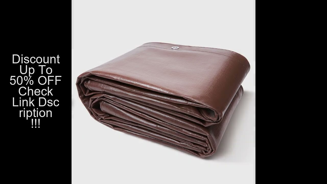 SucceBuy Heavy Duty Tarp Waterproof Tear Proof Poly Plastic Tarps Cover Multi-Purpose Outdoor Tarpau