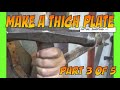 Make a medieval thigh plate. Part 3 of 5. Initial Shaping.