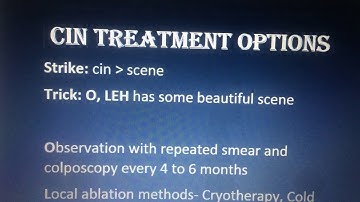 CIN Treatment Options | Gynaecology