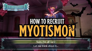 HOW TO RECRUIT : MYOTISMON | DIGIMON WORLD NEXT ORDER !