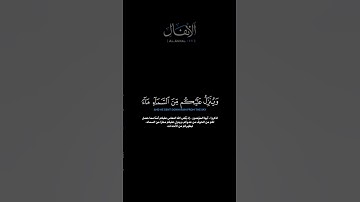 سورة الأنفال الآية 11 اللحيدان #glorious_quran #guidance #راحة_نفسية #الدوسري #اللحيدان