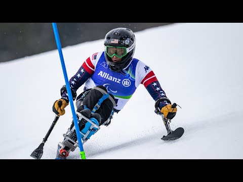 Laurie Stephens glides down the slopes for the final time!