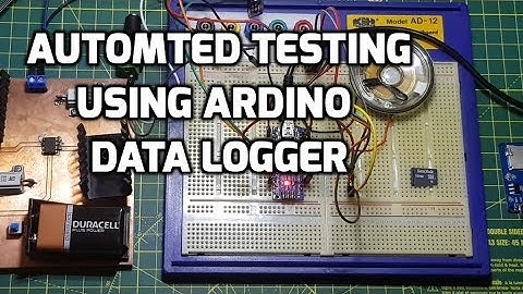 Automated testing using arduino data logger
