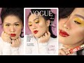 Vogue magazine editorial makeup x g21 cosmetics