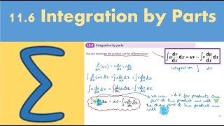 11.6 Integration by Parts (PURE 2 - Chapter 11: Integration)