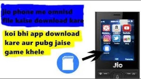 Jiophone omni sd  install without pc sd card and root