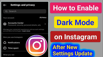 How to Enable Dark Mode on Instagram After New Settings Update 2023। Instagram Dark Theme Settings
