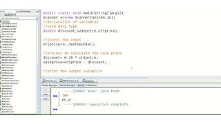 Basic Java- used of data type double