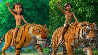 Jungle Book All Characters: Cartoon vs. Real Life || Mowgli Cartoon Characters in Real Life Jungle Book All Characters: Cartoon vs. Real Life || Mowgli Cartoon Characters in Real Life