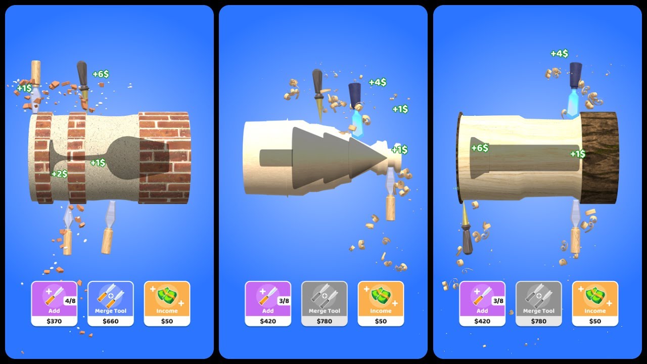 Idle Carving Games Gameplay Video for Android YouTube