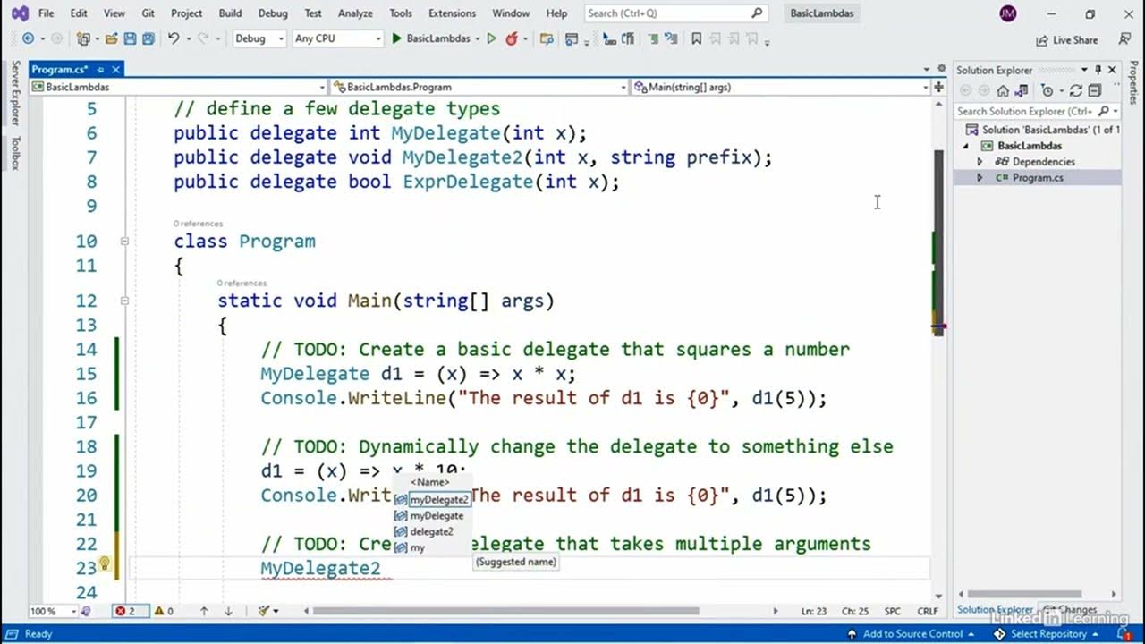 C# Events | C# Lambdas - YouTube