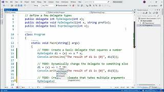 C# Events |  C# Lambdas