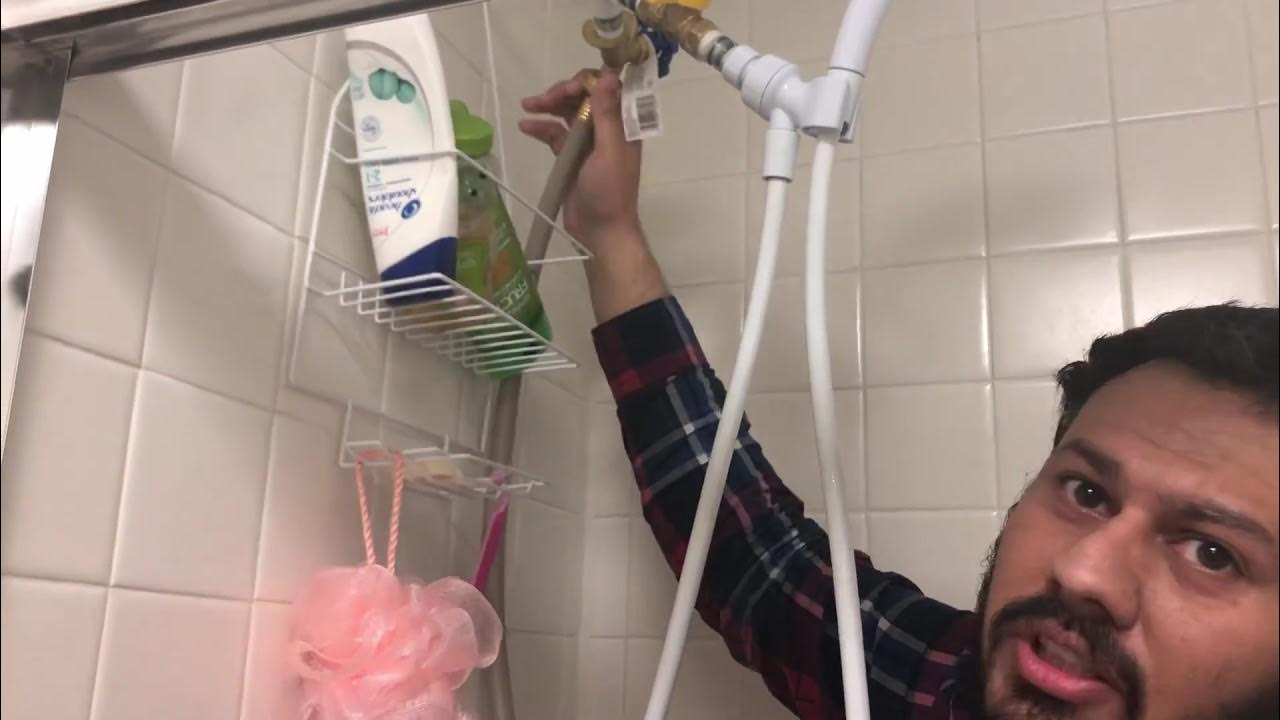 How to connect panda washing machines portable with shower by Garden