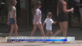 More than 200 juvenile warnings given since curfew went into effect, Myrtle Beach police say