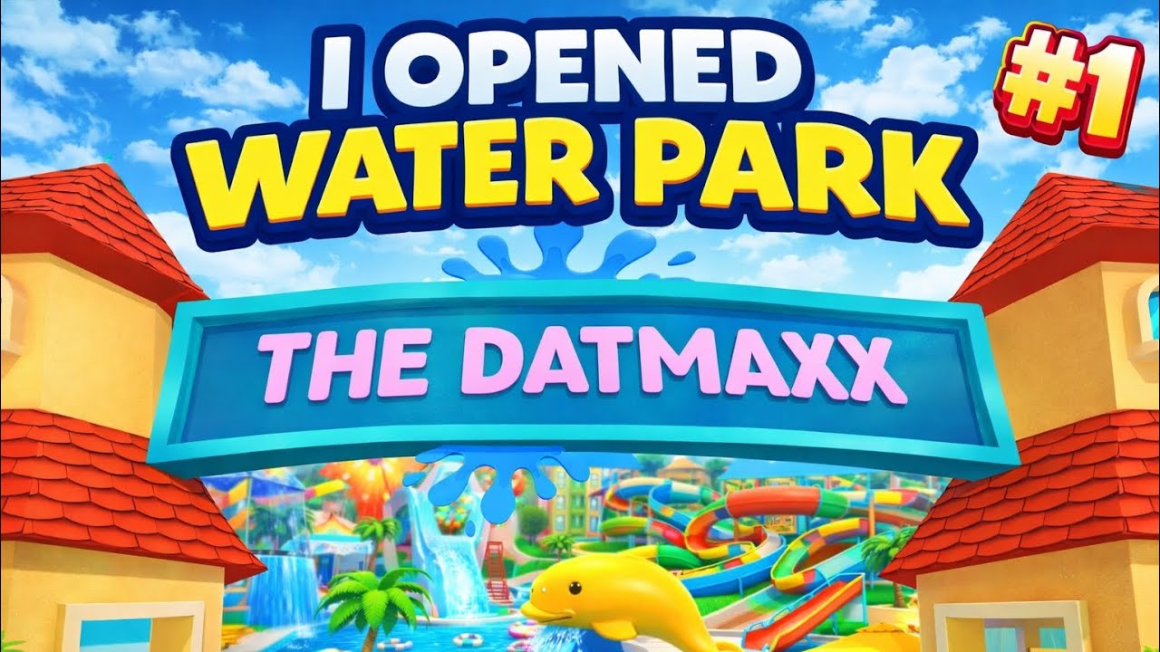 I Opened Water Park in water park simulator episode #1 I play water park simulator!!!!!!