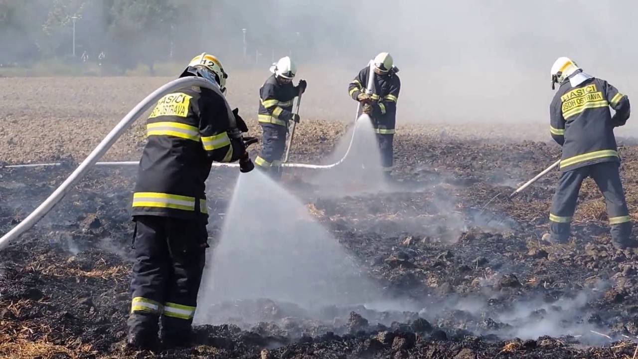 Taktické cvičení - Požár stohu