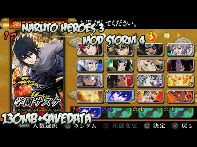 NARUTO SHIPPUDEN ULTIMATE NINJA 5 PARA PPSSPP ANDROID (MOD NSUNH3)